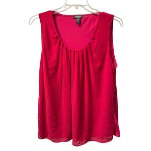 Kenneth Cole Reaction Womens Sleeveless Red Blouse XXL blouse